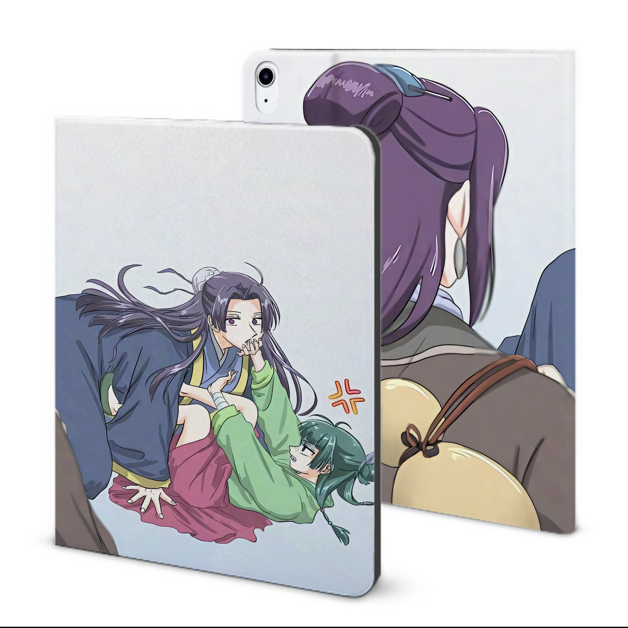 （画像用） 薬屋のひとりごと The Apothecary Diaries IPad ケース ブック型 PUレザー TPU 耐衝撃 軽量 薄型 ペン収納なし 全面保護 IPad 各モデル対応